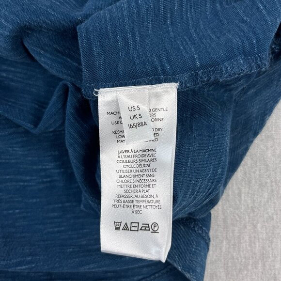 Anthroplogie Pilcro Twist-Back Tank Top Womens S Blue Relaxed Fit Patchwork NEW - Picture 14 of 16